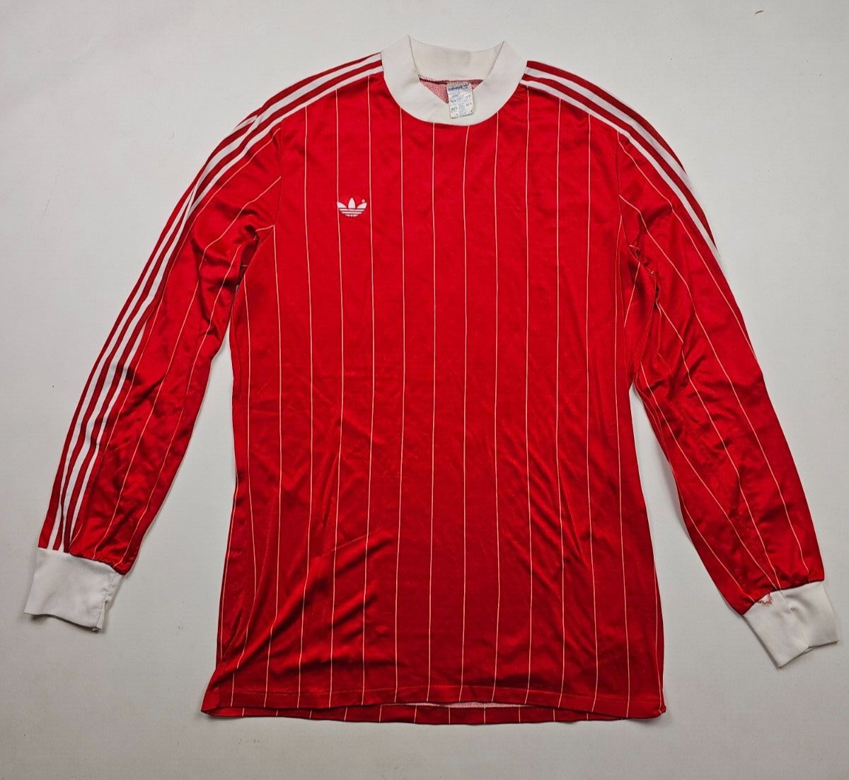 ADIDAS VINTAGE TEMPLATE 1980/1982 RED FOOTBALL SHIRT JERSEY VENTEX SIZE L