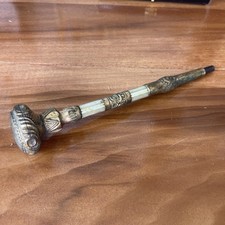 Antique Parasol Umbrella Handle. Mother Of Pearl And Gold Plating Charleston SC