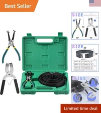 Professional 15Pcs Piston Ring Compressor Tool Set for Cars & Trucks, 62-145mm