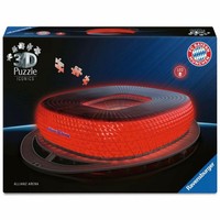 Ravensburger 3D Puzzle Iconics Allianz Arena - Mit Licht Bauwerke 216 Teile