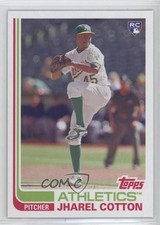 2017 Topps Archives 1982 Blackless Subset Parallels Jharel Cotton #151 0a1