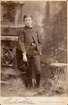 #ad #ad Antique Cabinet Card Photo Boy Holding Hat by Broadbent amp; Phillips Q 110 $7.50