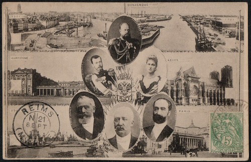 RE Emperors Alexander III Nikolas II Alexandra Presidents of France visit 1901 R
