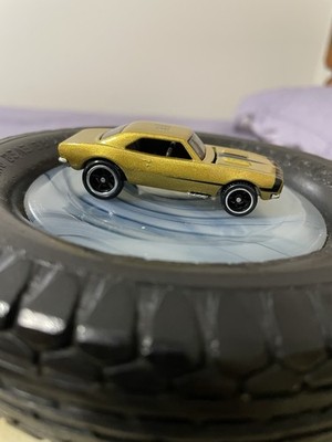 HOT WHEELS 67 CAMARO PROTOTYPE FACTORY TEST RUN #66 GOLD/RIVITS