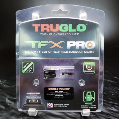 Truglo Brite Site TFX Pro Optic Sights for Smith & Wesson Shield Pistols - TG-TG