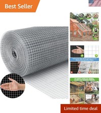 19 Gauge Galvanized Chicken Wire Fence - 16" x 50ft Mesh Deck for Poultry Safety 1.01 per foot