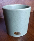 Vintage Haeger Pottery 4025 Green round cylindar planter USA Mid Century Signed