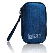 DUMEALAGR Electronic Organizer Bag Cable Travel Cord Medium, Navy