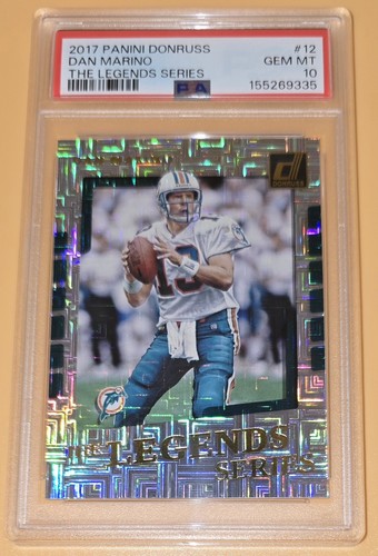 Dan Marino PSA 10 Low Pop Insert The Legends Series 2017 Panini Donruss Football