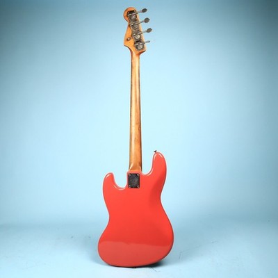 1961 Fender Jazz Bass Guitar Refin Fiesta Red | eBay