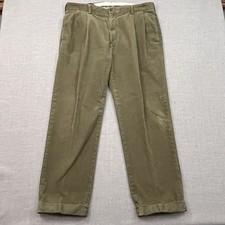 Vintage Polo Ralph Lauren Pants Mens 38x30 Green Hammond Cuffed Corduroy Preppy