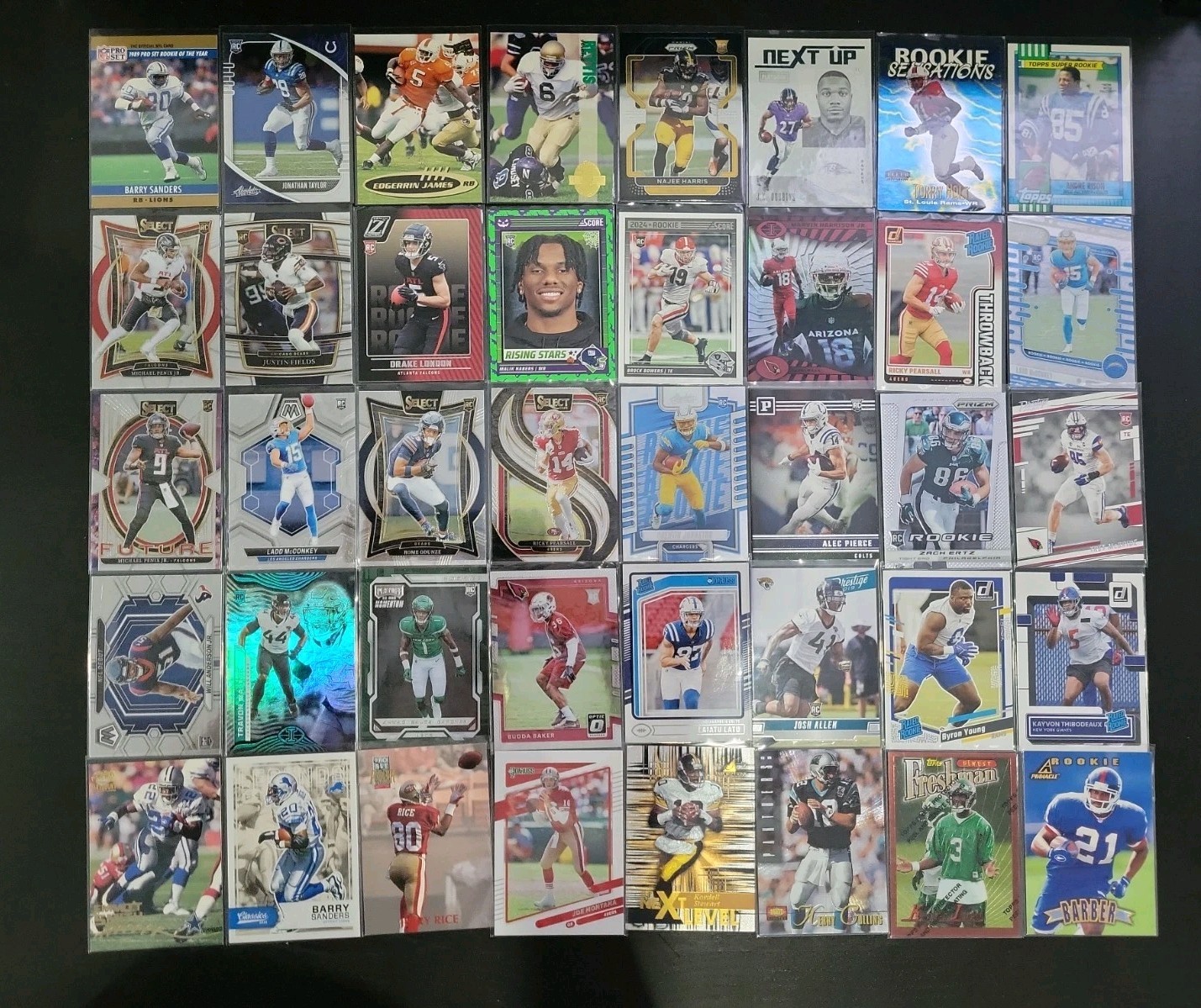 Drake Maye Rookie Caleb Williams Huge Lot Tom Brady Josh Allen Auto Prizm Optic view 4