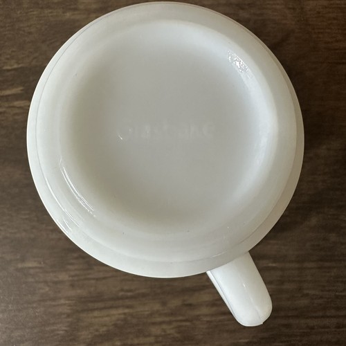 Vintage Glasbake “Kiss Me I’m Italian” Milk Glass Mug | Red Green Print | 3.5” - Picture 8 of 10