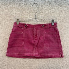 Y2K Vintage Low Rise Mini Skirt 0 2 24 25 Pink Boho Fairy Grunge Cyber Rave