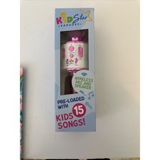 KidStar Karaoke Wireless Mic Speaker Preloaded 15 Kids Songs Ages 3 