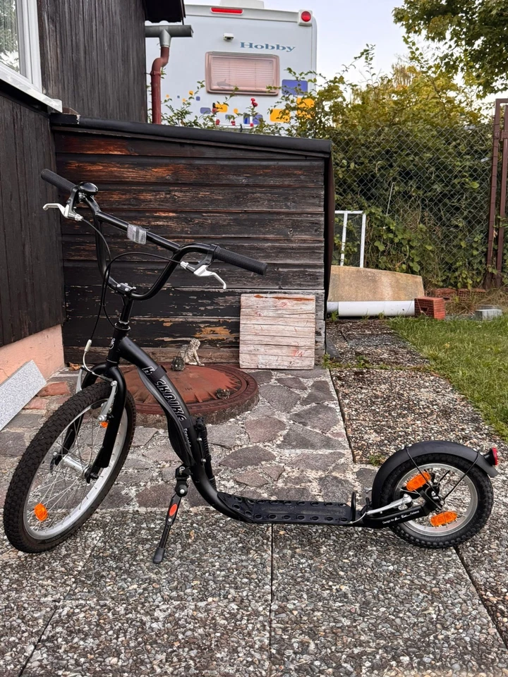 Kickbike Freeride G4 schwarz 20" 12" Tretroller Kids u. Erwachsene - Bild 2 von 4