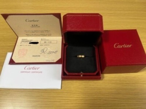 W/Box Cartier Mini Love Ring Elegant 18K Pink Gold size 49