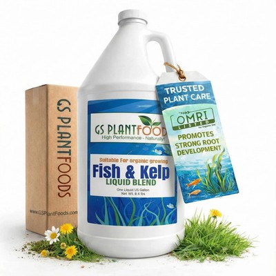 GS Plant Foods Liquid Fish Kelp Fertilizer 1 Gallon   Organic Material