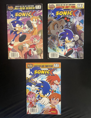 Sonic X #2-#4 Comics Book Sega Joe Edkin Eggman Movie Archie | eBay