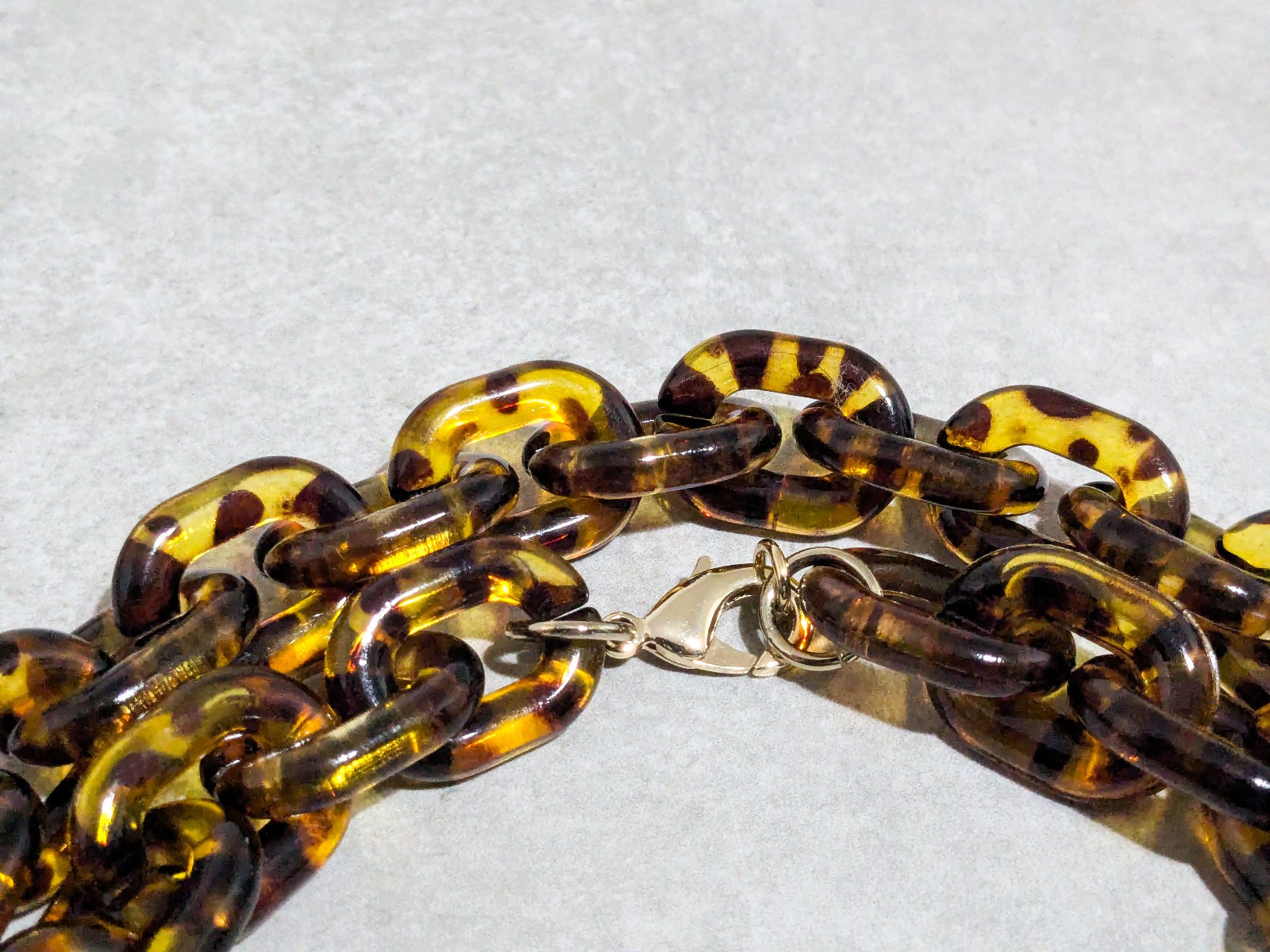 Women’s Chunky Tortoise Shell Statement Necklace,… - image 6