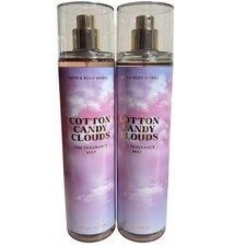 Bath Body Works COTTON CANDY CLOUDS 8oz Fine Fragrance Mist - Set Of 2