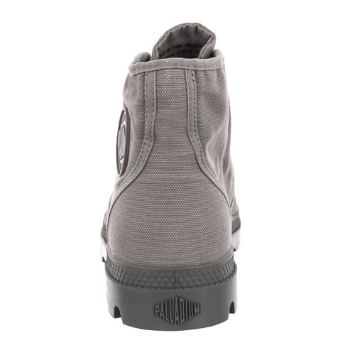 Palladium Pampa High canvas Men Casual shoes/Boots Gray Flannel Size 8 NEW - Picture 6 of 8
