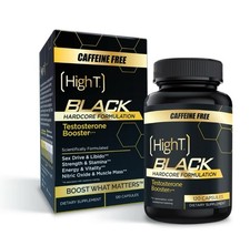 High T Black Caffeine Free - Testosterone Booster- 120 Capsules