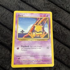 abra pokemon card 43 102 Vintage Pokmon 1995, 96, 98 43/102 Pretty An individual card from the Pokmon trading and collectible card game (TCG/CCG) Abra 043/102 Base Set Regular