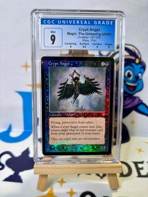 Magic MTG Crypt Angel FOIL Invasion CGC 9 #97 (no alpha seven serra commander)