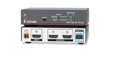 Extron DA HD 4K Plus Series Two Output 4K/60 HDMI Amplifier 60-1607-01