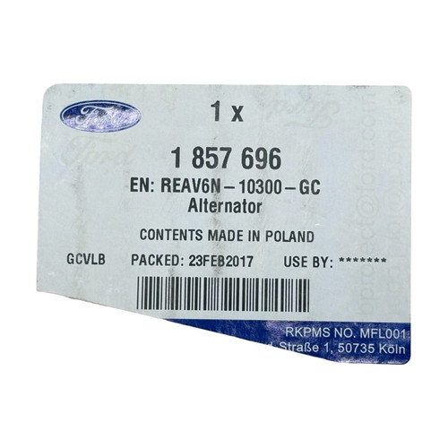 Genuine Ford Alternator – Remanufactured REAV6N10300GC 1857696 – OEM Quality - Picture 9 of 9