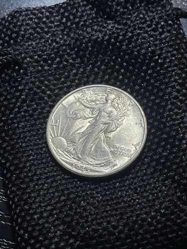 1945-D Walking Liberty Half Dollar AU