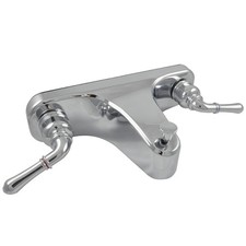 8-inch Lever-Style Mobile Home Bathroom Center-Set Tub/Shower Faucet in Chrome