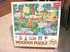 TREFL 1000 PIECE WOODEN PUZZLE FAMOUS PLACES IN FRANCE 2025  OUT EIFFEL TOWER 