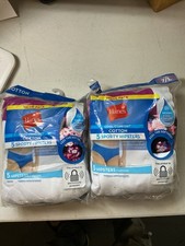 Lot of 2 Hanes Cool Comfort Cotton Women's Briefs 7/L 5 Briefs Each New