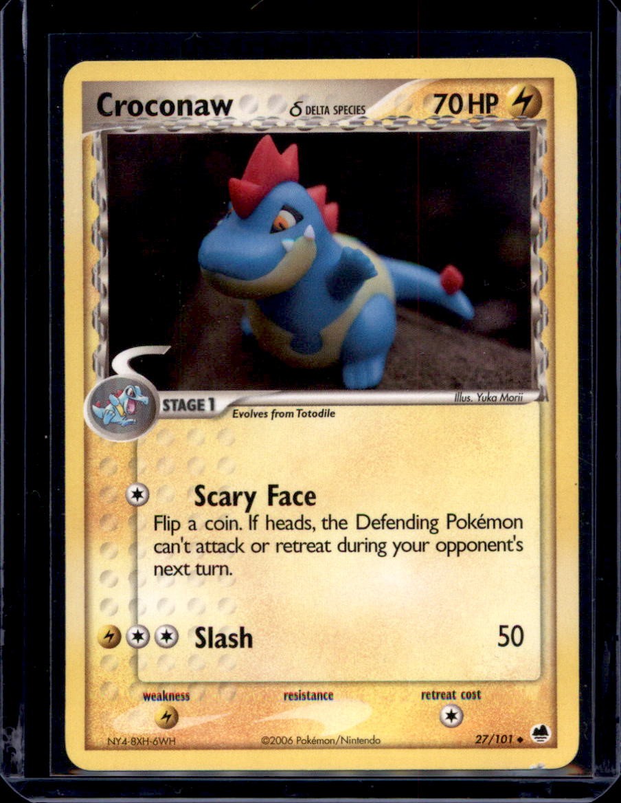 Croconaw 27/101 Uncommon Dragon Frontiers Pokemon Near Mint