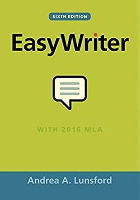 EASY WRITER WITH 2016 MLA LUNSFORD