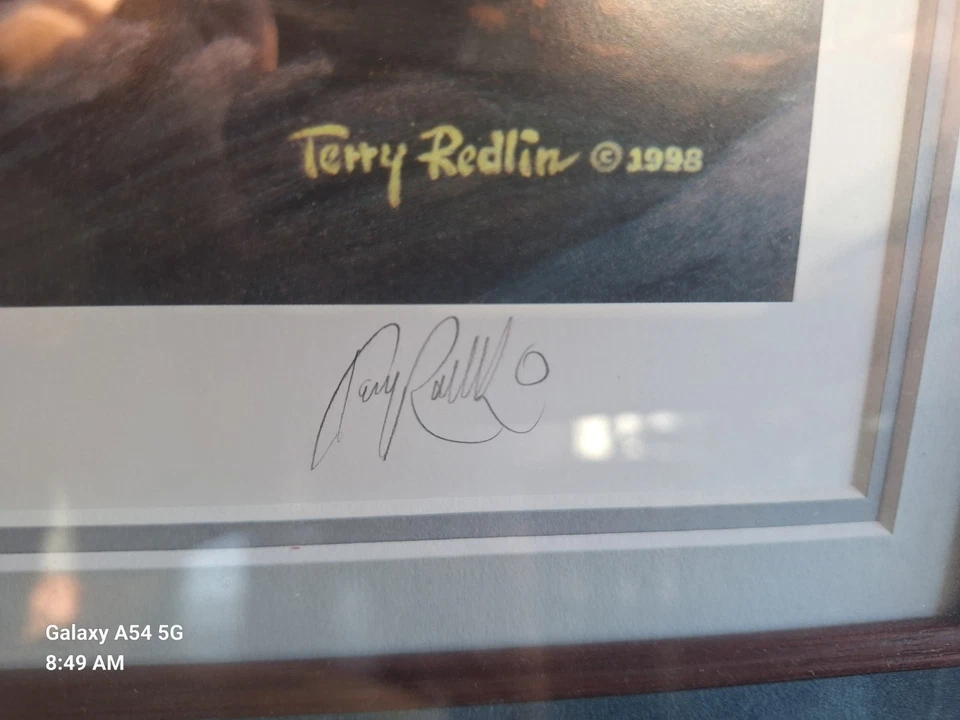 "Malvaviscos tostados" por Terry Redlin firmado y numerado con certificado de autenticidad Foto 4 de 4