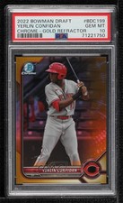 2022 Bowman Draft Chrome Gold Refractor 7/50 Yerlin Confidan PSA 10 GEM MT 16hz