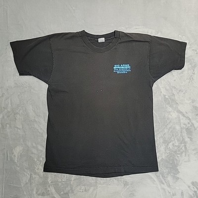 VTG Sig Sauer Arms Shirt Men Large Black Single Stitch 90s Promo Made In USA