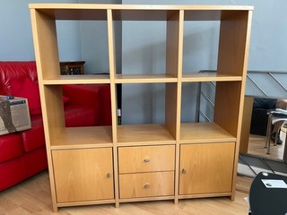 The Morris Furniture Company (Glasgow) Liight Oak Display cabinet
