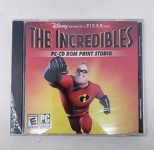 THE INCREDIBLES PC-CD ROM PRINT STUDIO GAME DISNEY PIXAR 2005 SEALED NEW