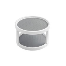 2 Tier Non Skid Spice Rack Turntable 10 Inch Spinning Organizer Lazy Susan 360