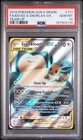 2019 POKEMON SUN & MOON TEAM UP #171 FULL ART/EEVEE & SNORLAX GX PSA 10