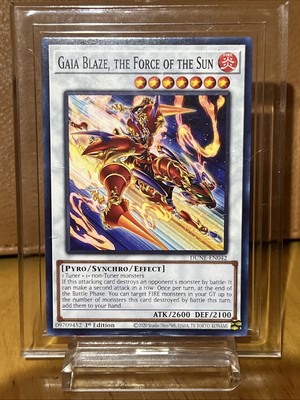 Gaia Blaze, the Force of the Sun DUNE-EN042 Duelist Nexus 1st Edition