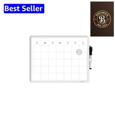 Magnetic Dry Erase Monthly Calendar Board - Perfect for Home, Office  Classroom