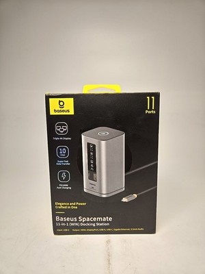Baseus Docking Station - Spacemate (Win) 11 in 1 Triple Display 4K HDMI + DP