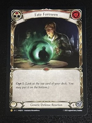 F&B TCG Compendium of Rathe Fate Foreseen (Red) ANQ033 NM Gold