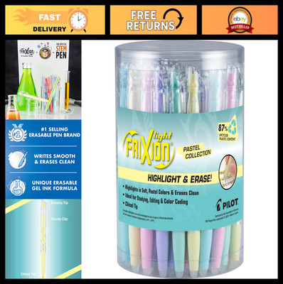 PILOT Pen 8035 FriXion Light Pastel Collection Erasable Highlighters, Chisel Tip