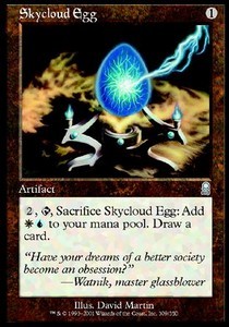 Magic/MTG Skycloud Egg ODY-309 Uncommon Englisch Played